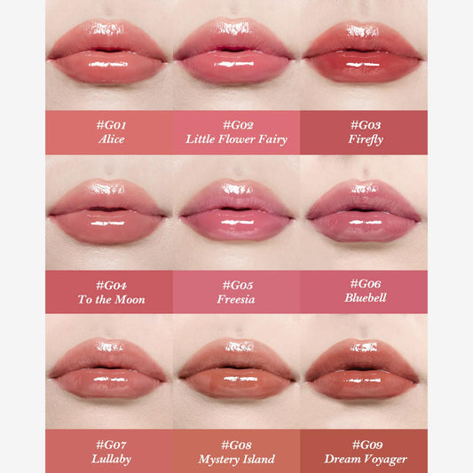 Flower Knows ceramic jar packaging showcasing luxe lip lacquer design.