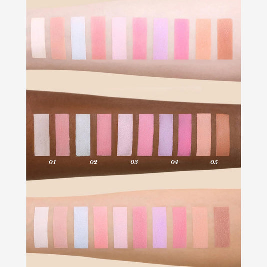 Flower Knows duo powder compact showing sculpting blush for versatile looks