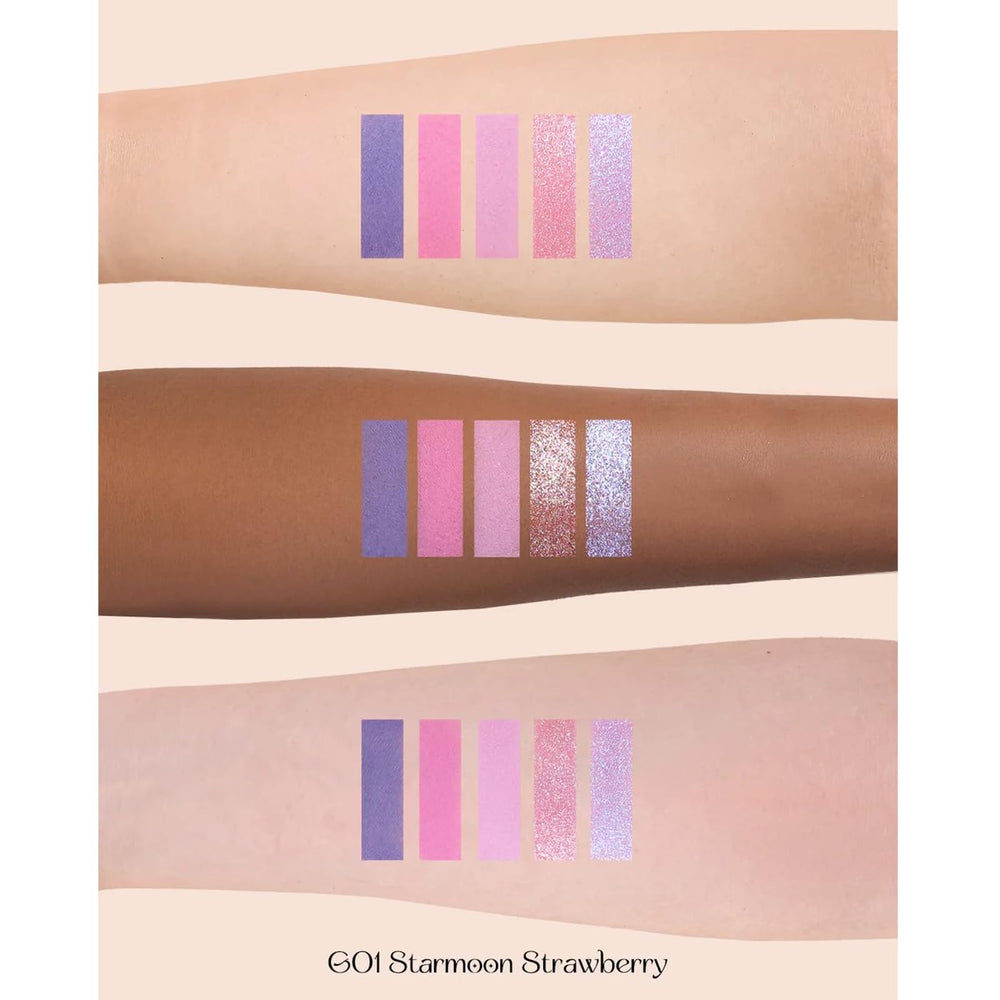 Flower Knows hydrating lip gloss close-up emphasizes non-sticky shine