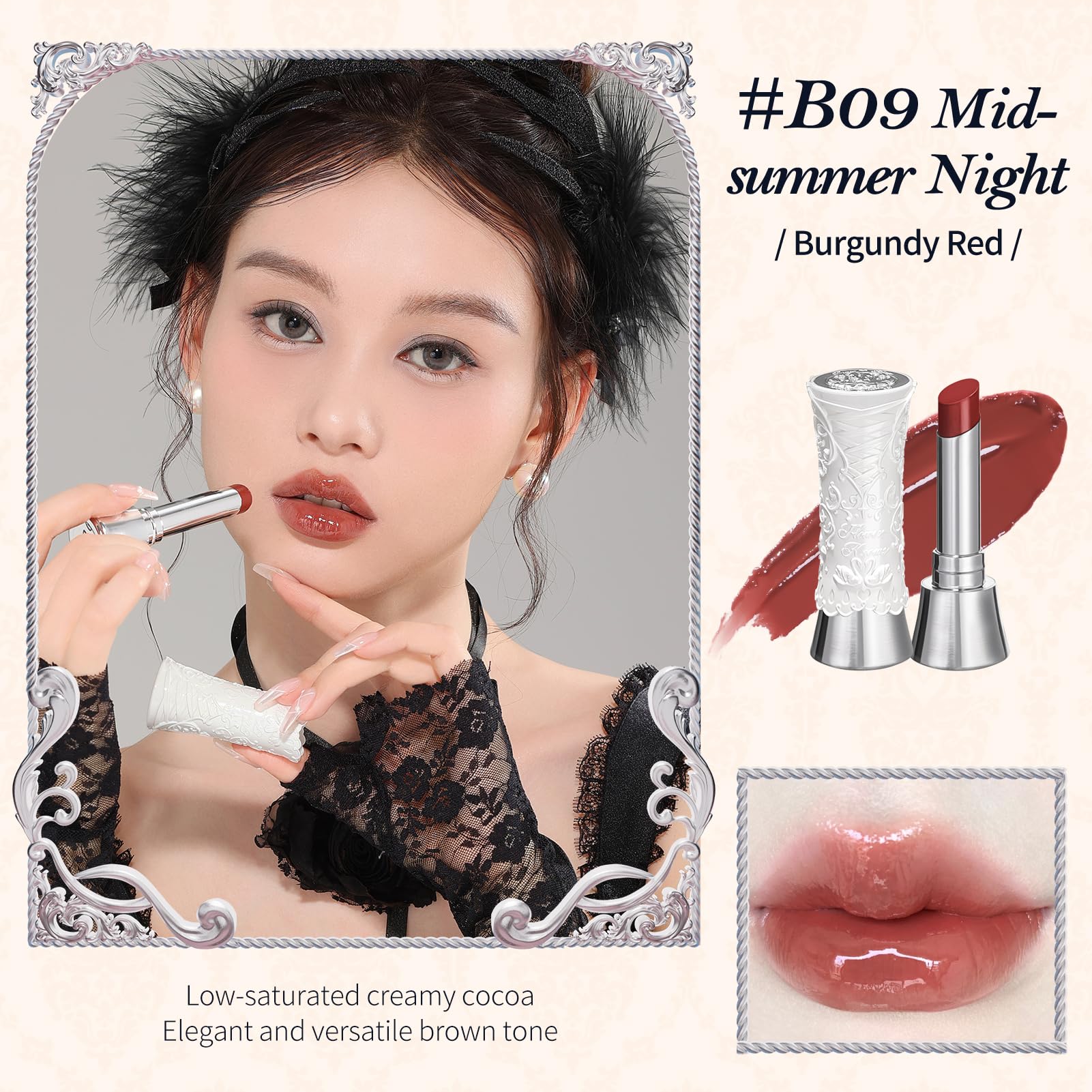 Flower Knows Lightweight Moisturizing Formula feels comfortable on lips