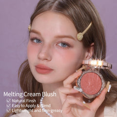 Flower Knows Little Angel blush on application puff for precise use