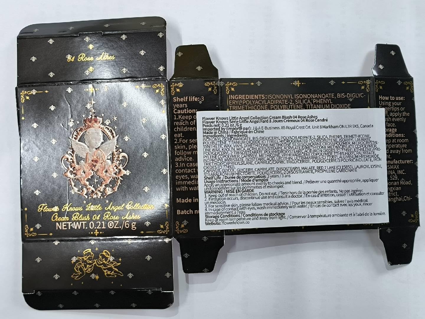 Flower Knows Little Angel Cream Blush gift-ready packaging appeals to makeup lovers.