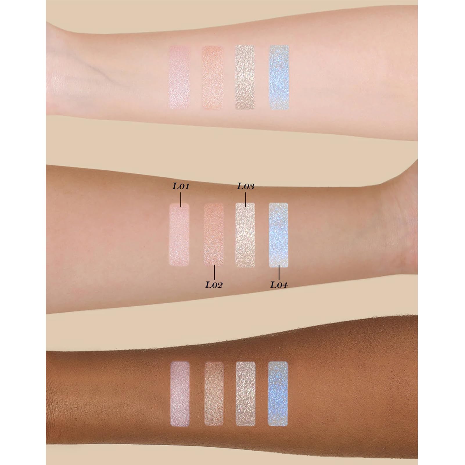 Flower Knows Little Angel swatch demonstrates buildable radiance for day-to-night looks