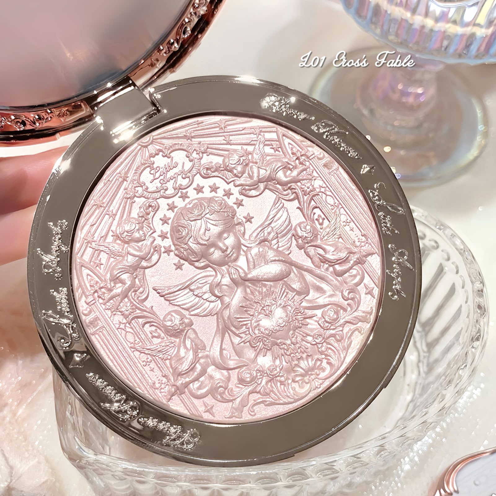 Feather-light formula from Flower Knows Little Angel blends easily for seamless highlight