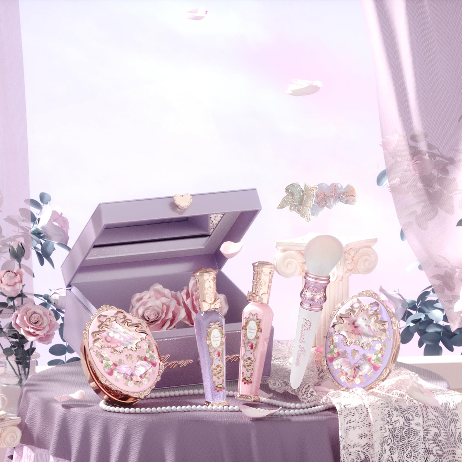 Flower Knows little-cranberry blush provides soft color for fresh cheeks.