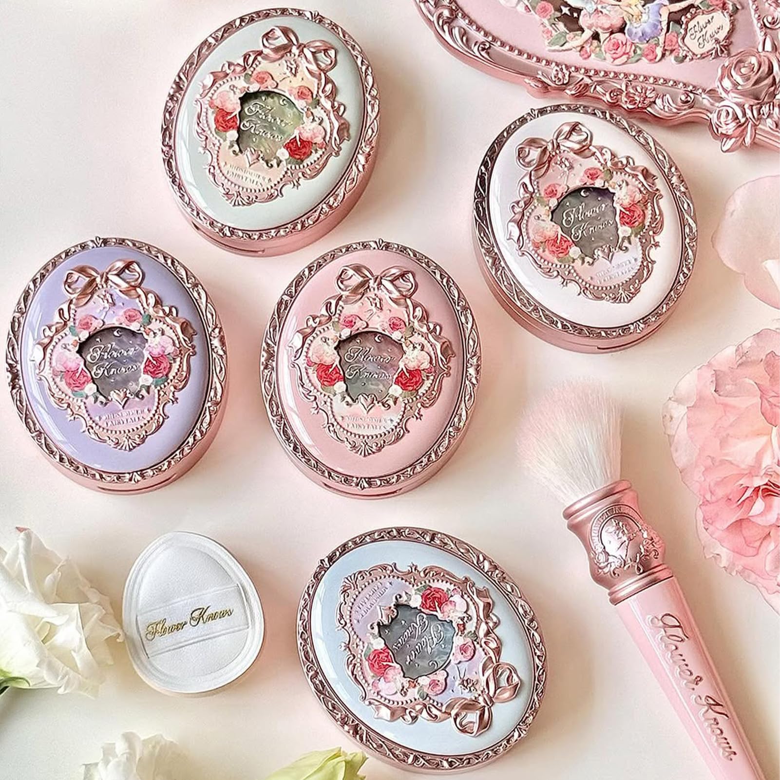 Flower Knows vintage-inspired packaging adds whimsy to the blush presentation
