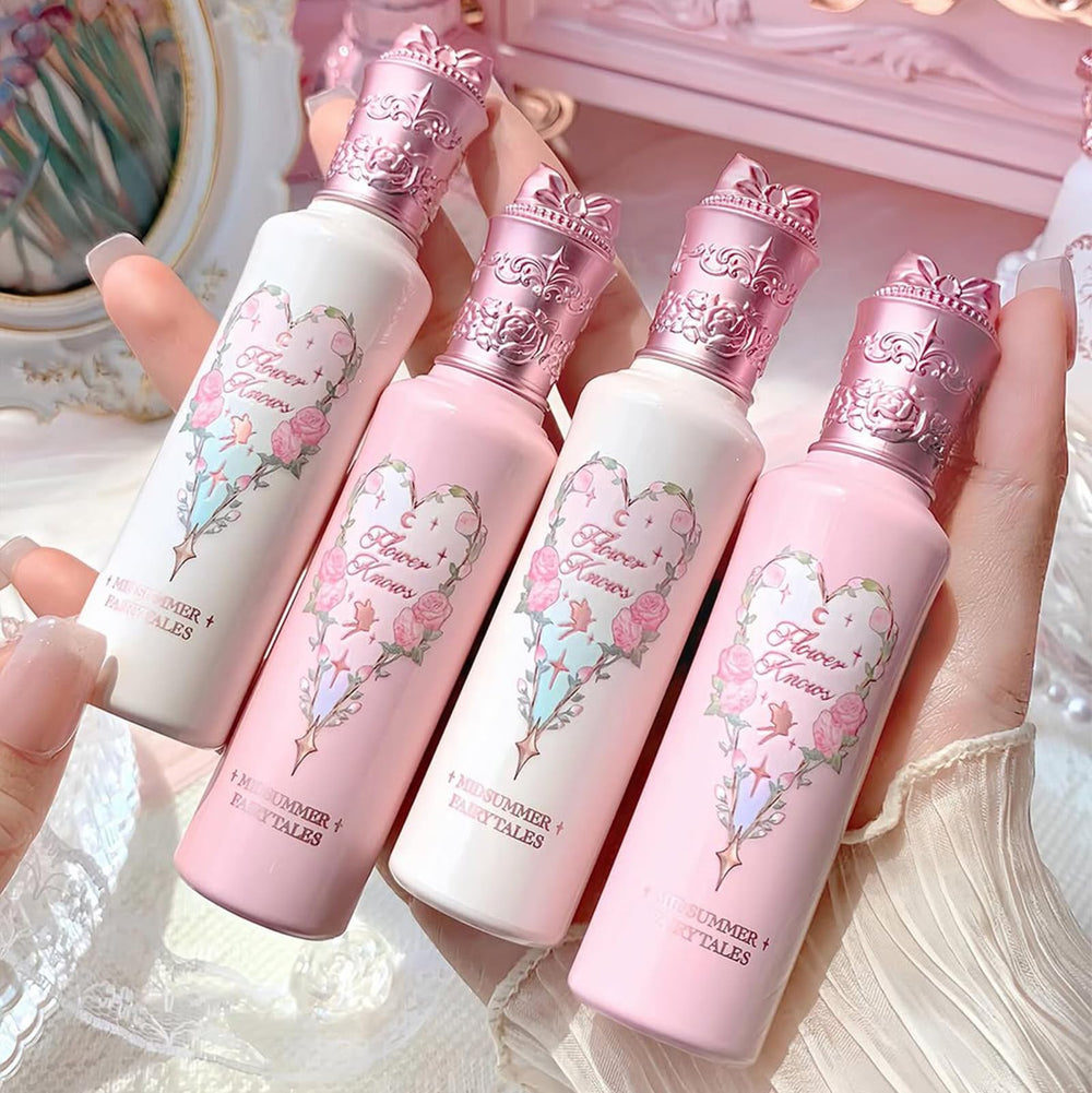 Flower Knows Midsummer glow on cheek demonstrates buildable radiance