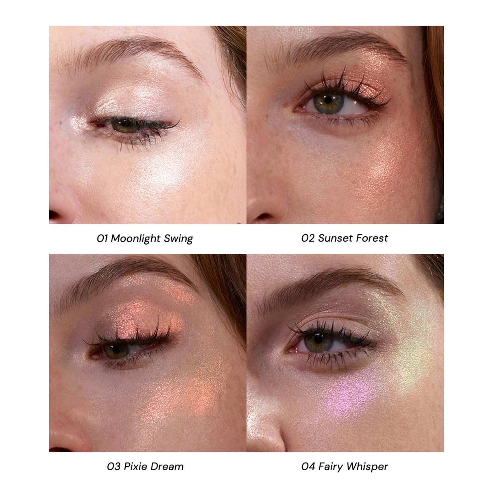 Flower Knows Midsummer gold swatch provides lasting luminosity