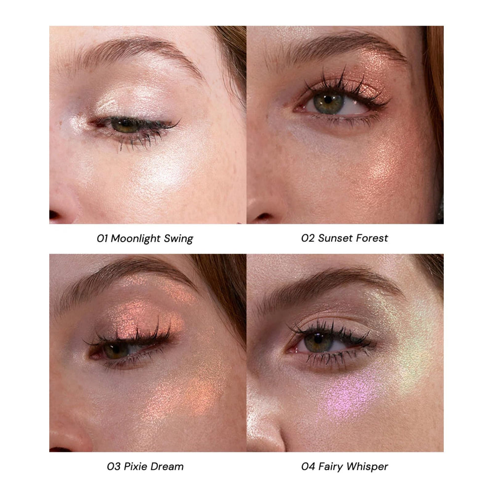 Flower Knows Midsummer gold swatch provides lasting luminosity
