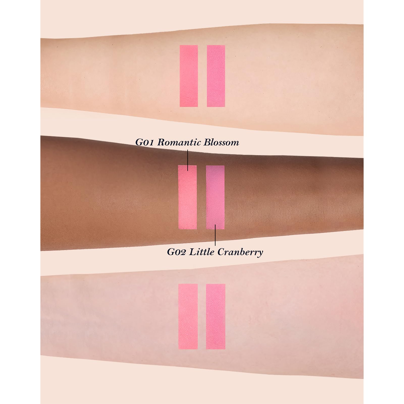 Flower Knows pearl-luminous eyeshadows close-up highlighting rich pigment