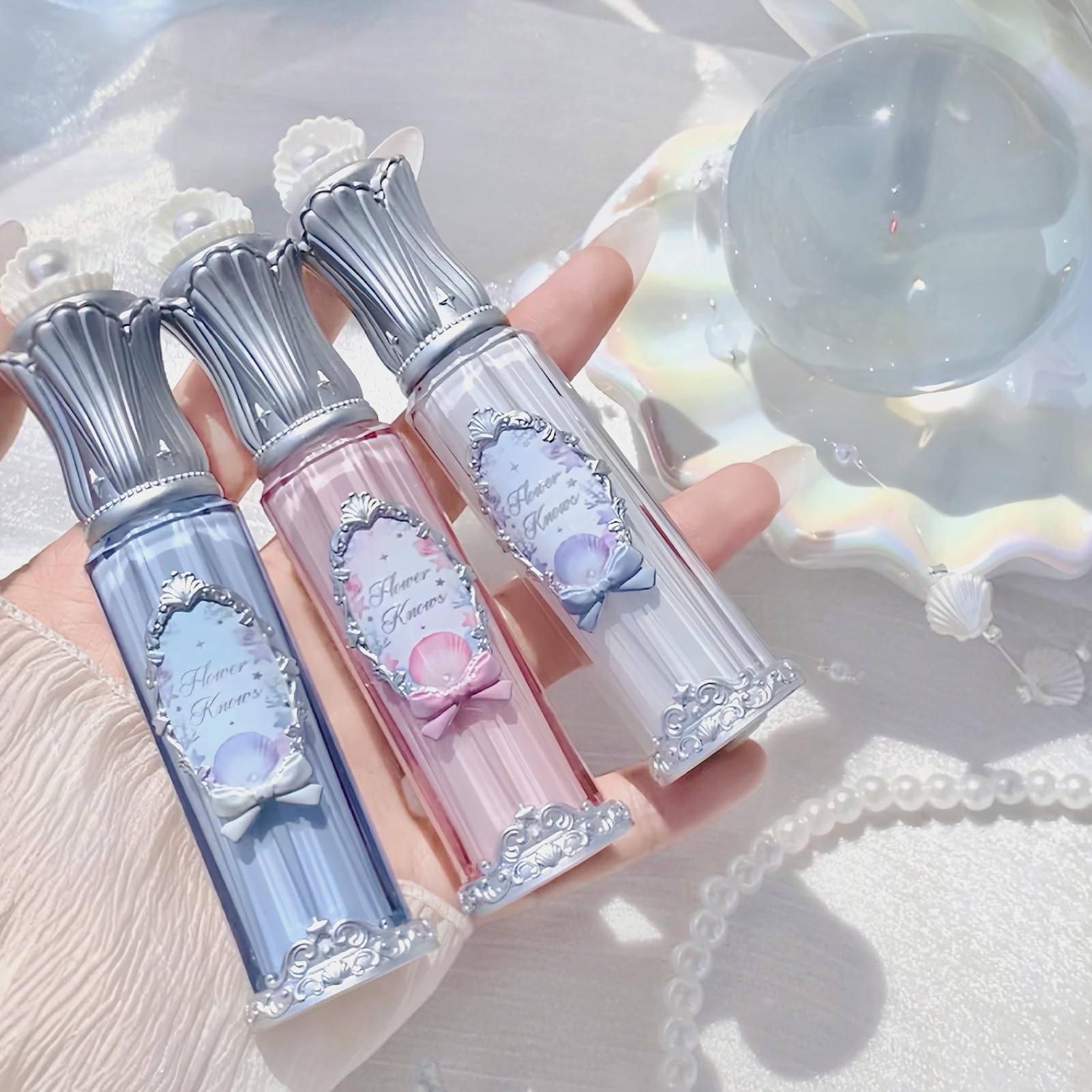 Flower Knows Jewel Glaze showcases nourishing ingredients like hyaluronic and oils
