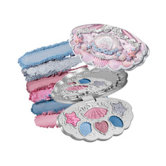 Flower Knows Shell's Jewel palette case with wave carvings and iridescent shine.