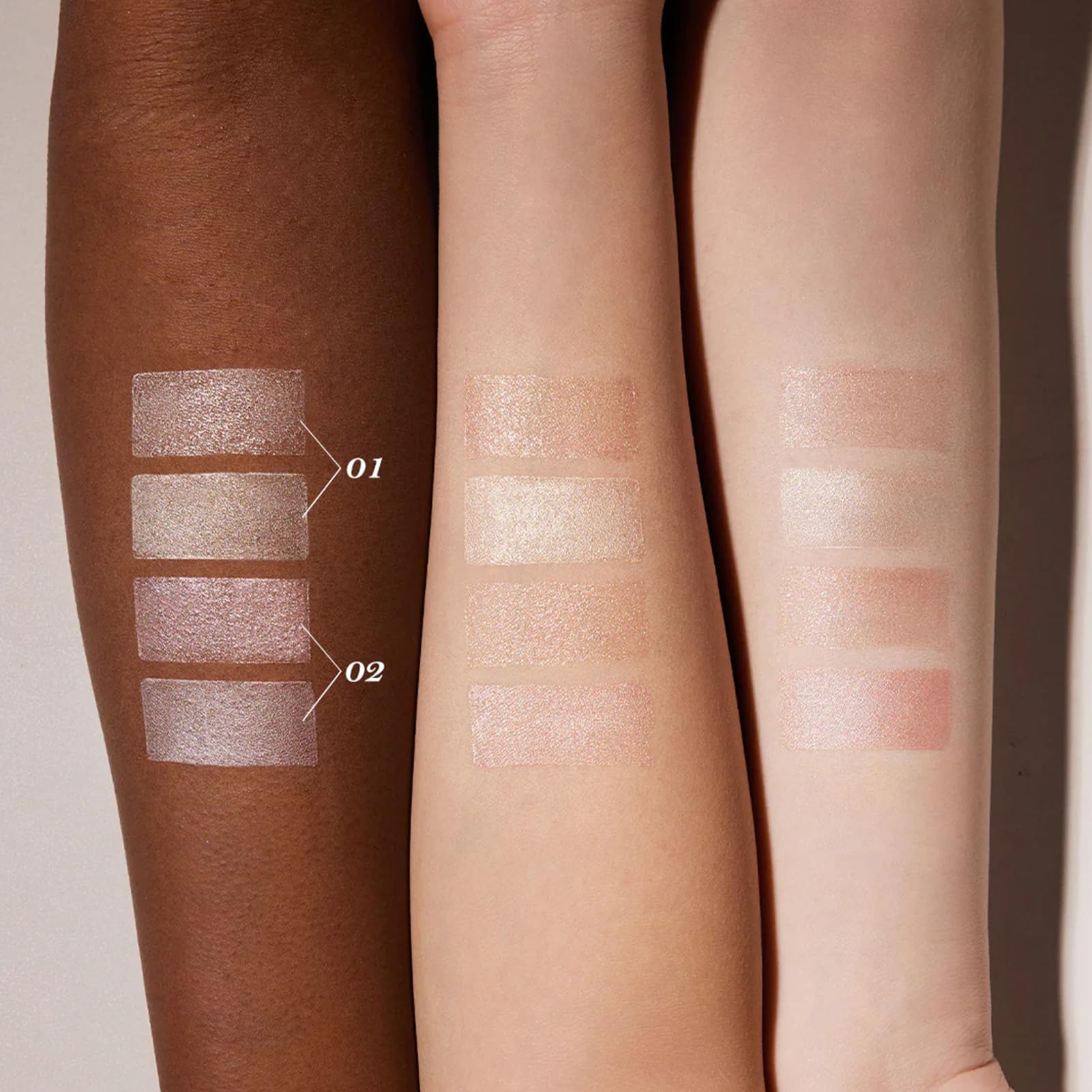 Flower Knows Shell's Jewel peachy-pink shimmer enhances natural radiance.