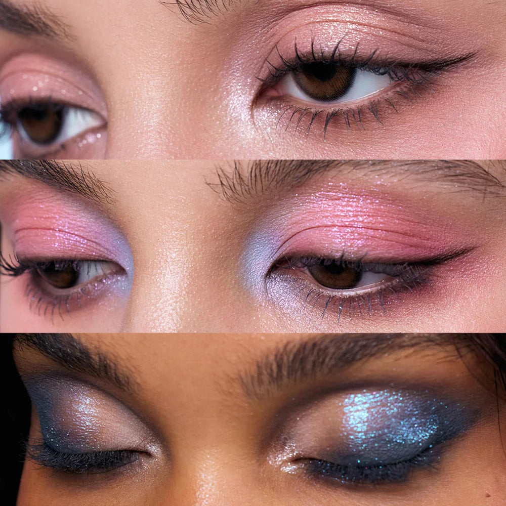 Flower Knows Shell's Jewel shimmer shades deliver luminous highlights.