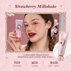 Flower Knows Strawberry Cupid fragrance notes, caramel and vanilla-musk base for lasting appeal