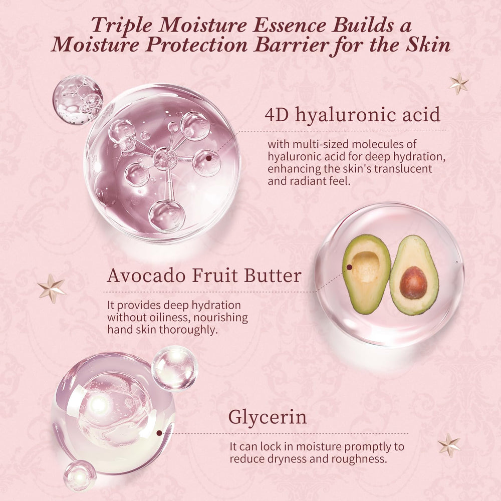 Flower Knows Strawberry Cupid hand cream texture close-up, fast-absorbing hydration
