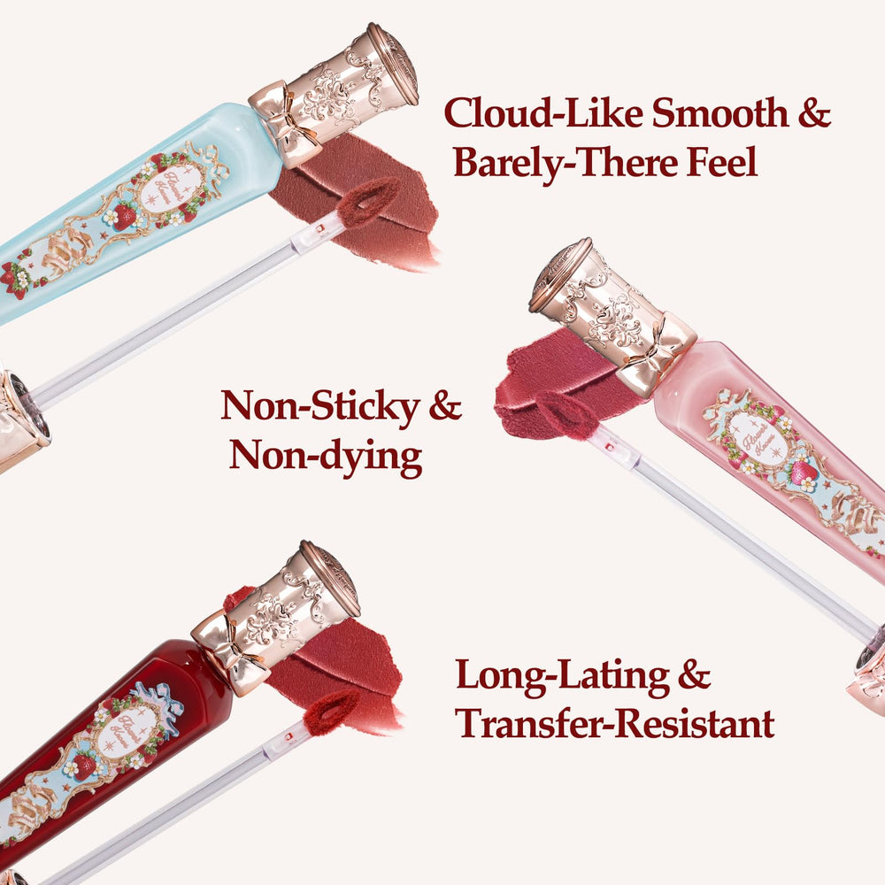Flower Knows Strawberry Rococo application wand for smooth, even coverage.