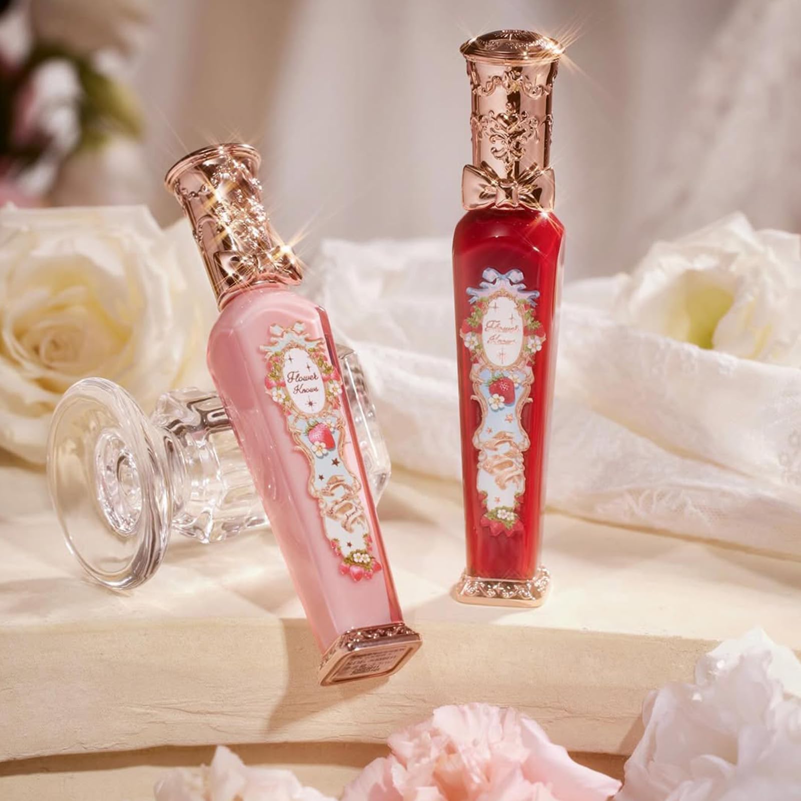 Flower Knows Strawberry Rococo Cloud Lip Cream provides hydrating comfort during wear