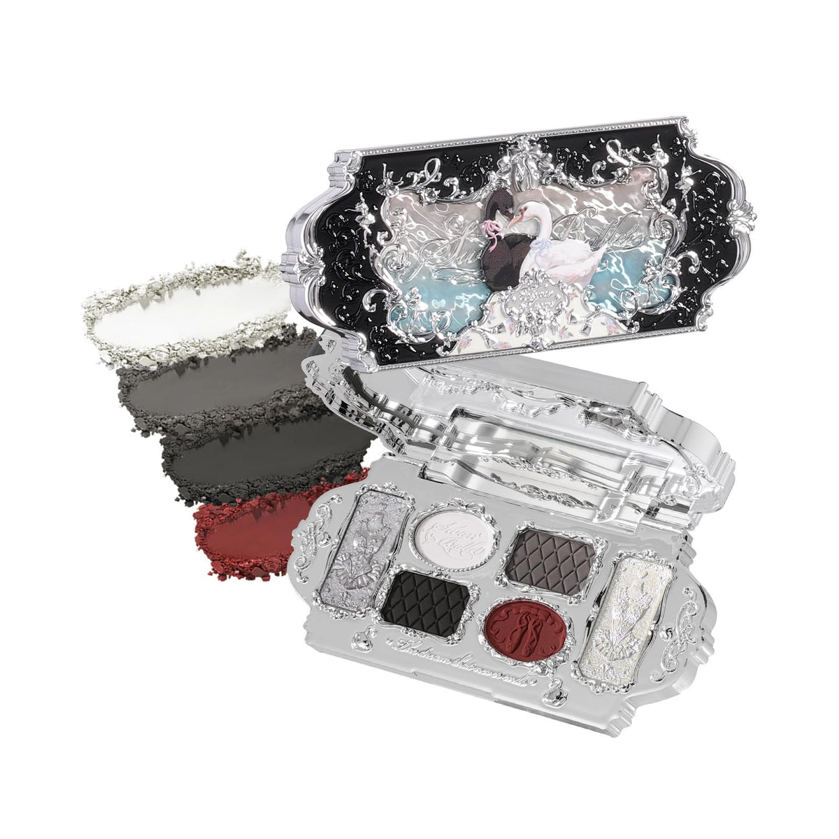 Flower Knows Swan Ballet palette cover with ballet-inspired design for gifting
