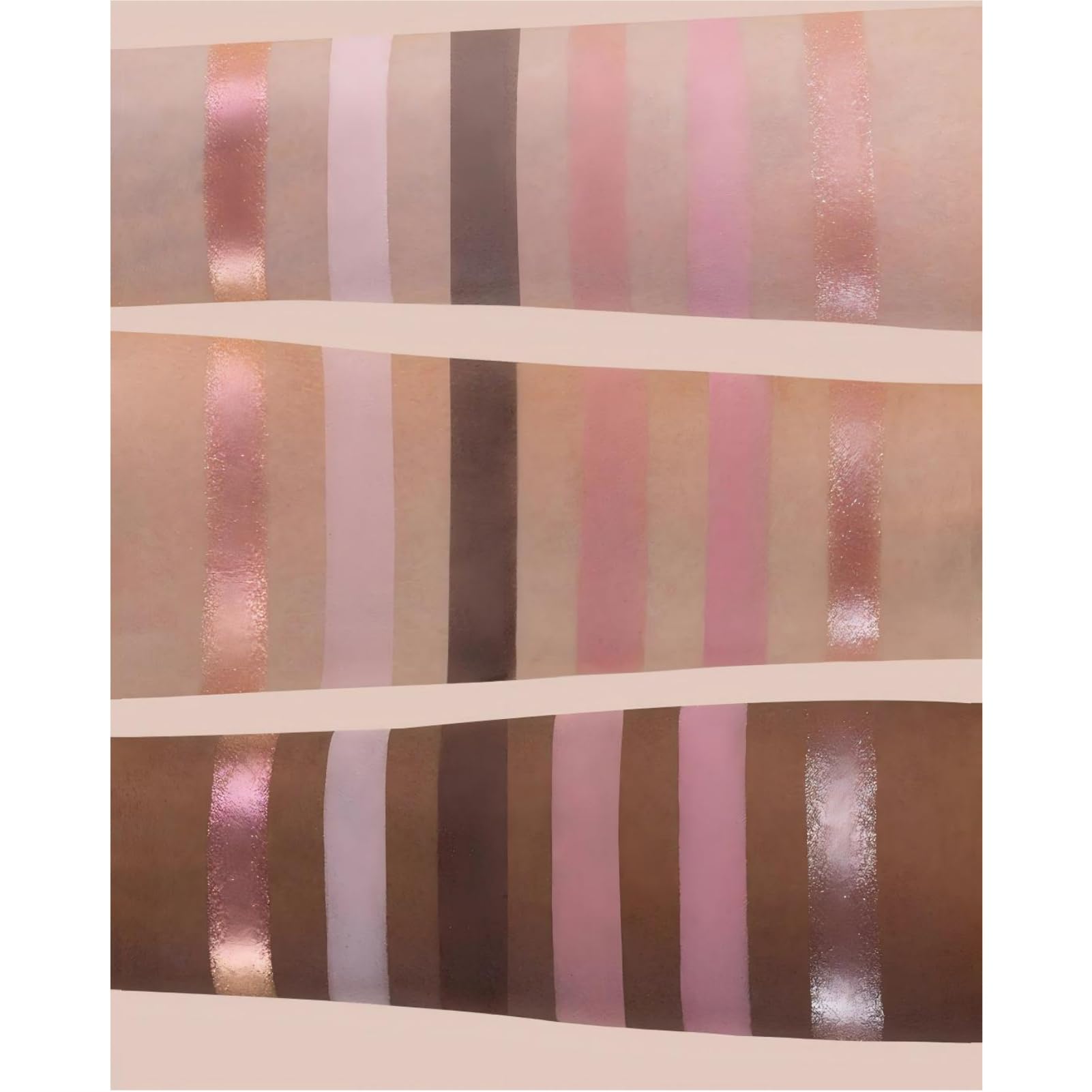 Flower Knows Swan Ballet water ripple design evokes fluidity for creative makeup moods.