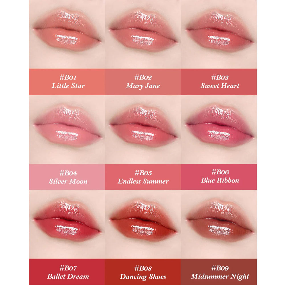 Flower Knows Swan Ballet Shine Lipstick cap detail, premium look on shelves.