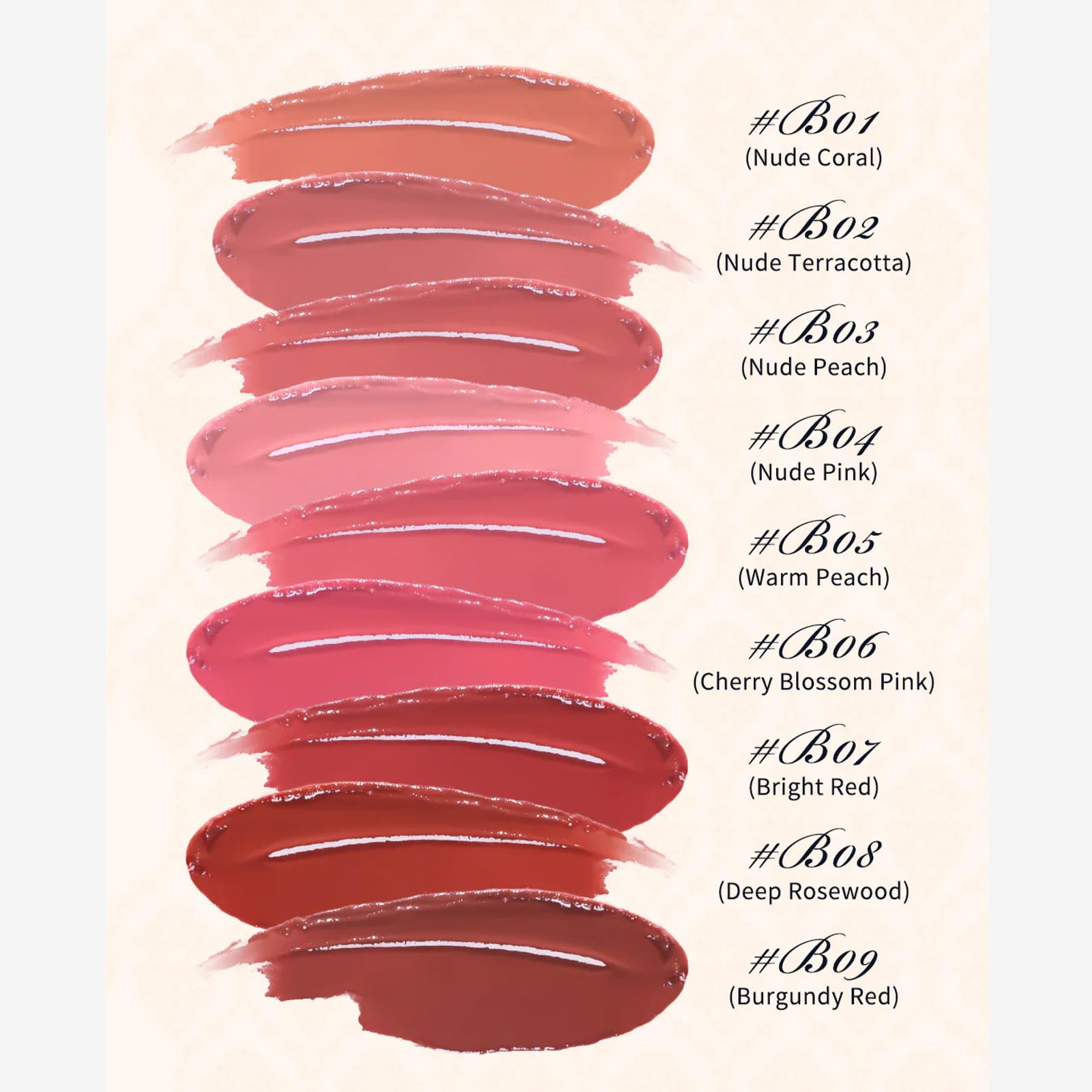 Flower Knows Swan Ballet Shine Lipstick moisturizing ingredients deliver lasting comfort on hydrated lips.