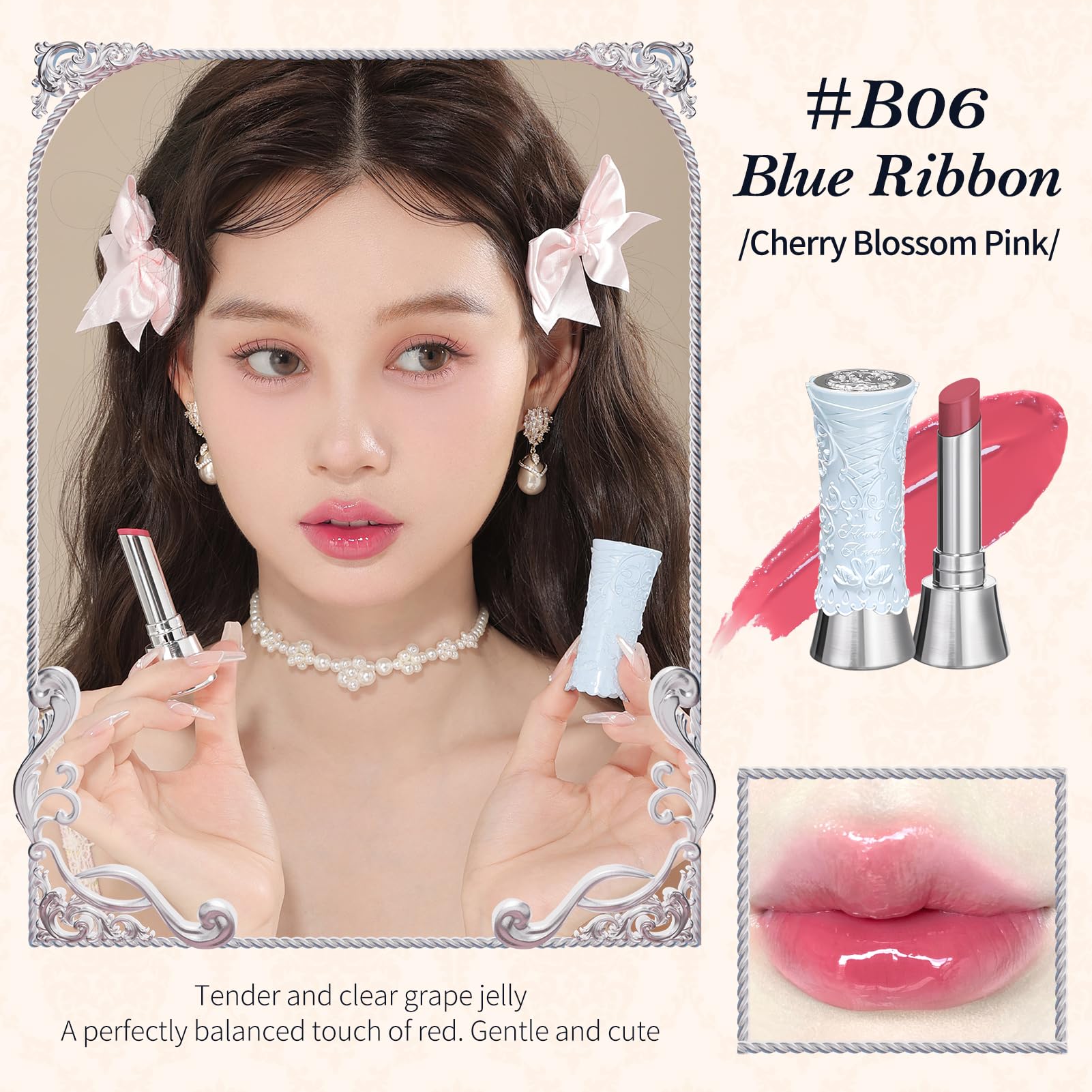 Flower Knows Swan Ballet Shine moisturizing balm delivers long-lasting lip comfort.