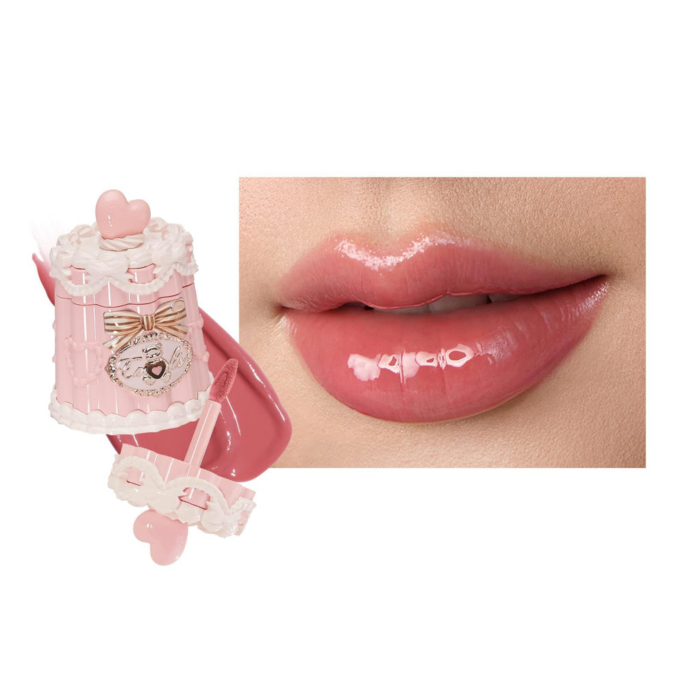 Flower Knows Sweetie Bear Lip Jelly packaging highlights a playful bell-shaped dessert-inspired design.