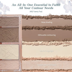 Flower Knows Tawny Tea cool-toned contour and luminous highlight look