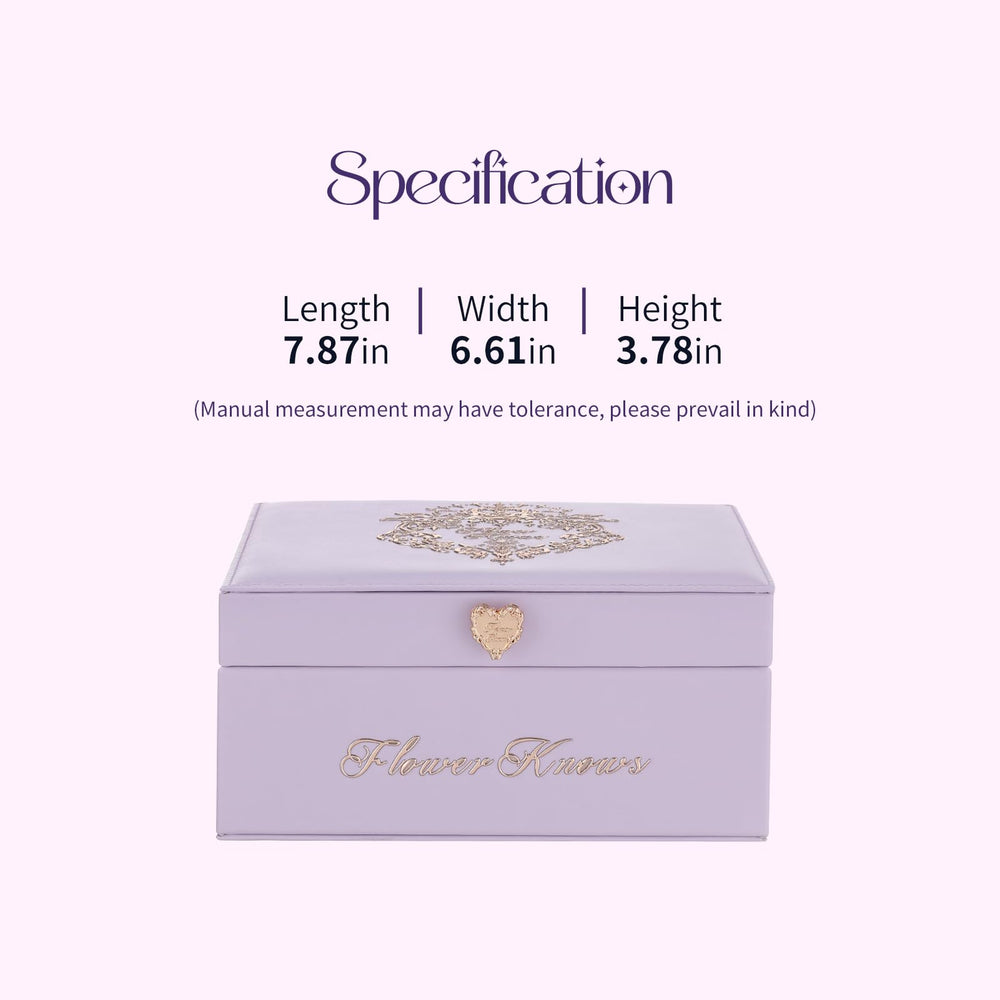 Flower Knows travel vanity box with mirror elevates on-the-road touch-ups.
