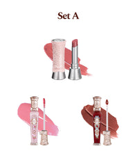 Flower Knows Violet Strawberry Rococo Lip Gloss G01, glossy finish for everyday shine.