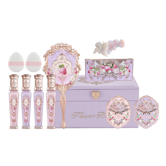 Flower Knows Violet Strawberry Rococo palette showing pearl-luminous shadows for versatile day-to-evening looks