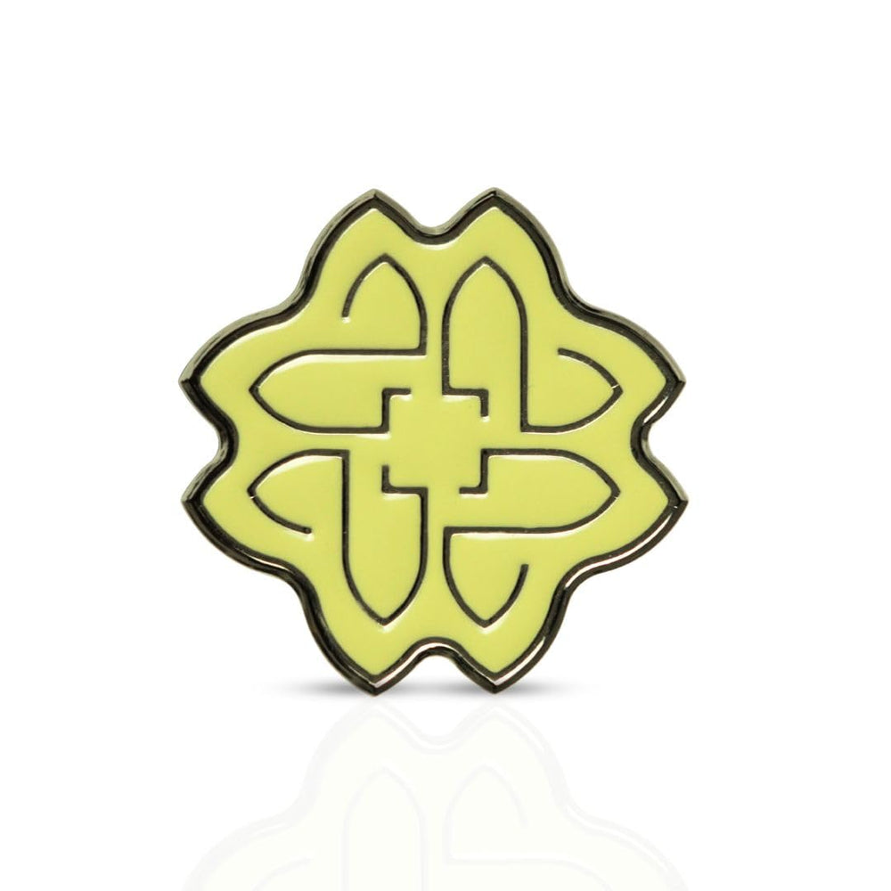 Flower Scents Mimosa Glow emblem detail emphasizes brand authenticity.