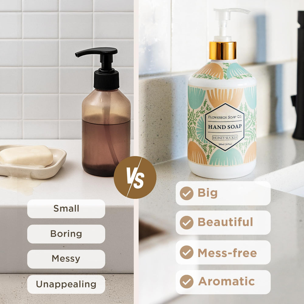 FlowerBox Gift Pack packaging shows elegant hand soap collection