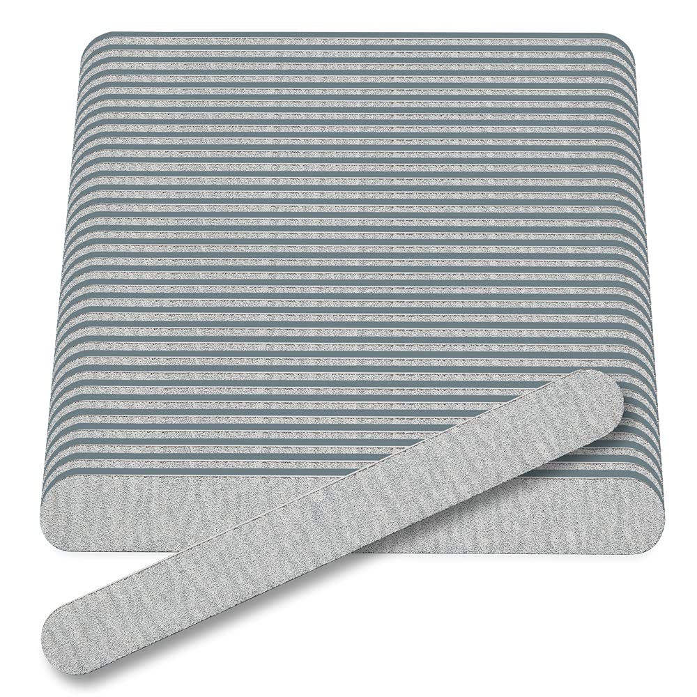 Flowery Pro Cushion Core disposable nail file, double-sided grit for shaping and smoothing.