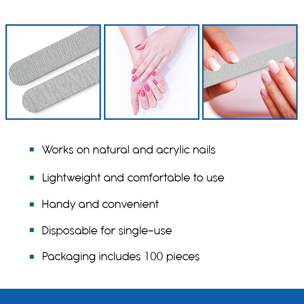 Flowery USA-made, paraben-free and cruelty-free nail file.