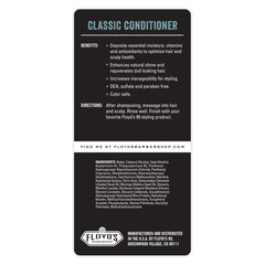 Floyd's 99 Classic Conditioner bottle closeup showing deep conditioning and smoothness.