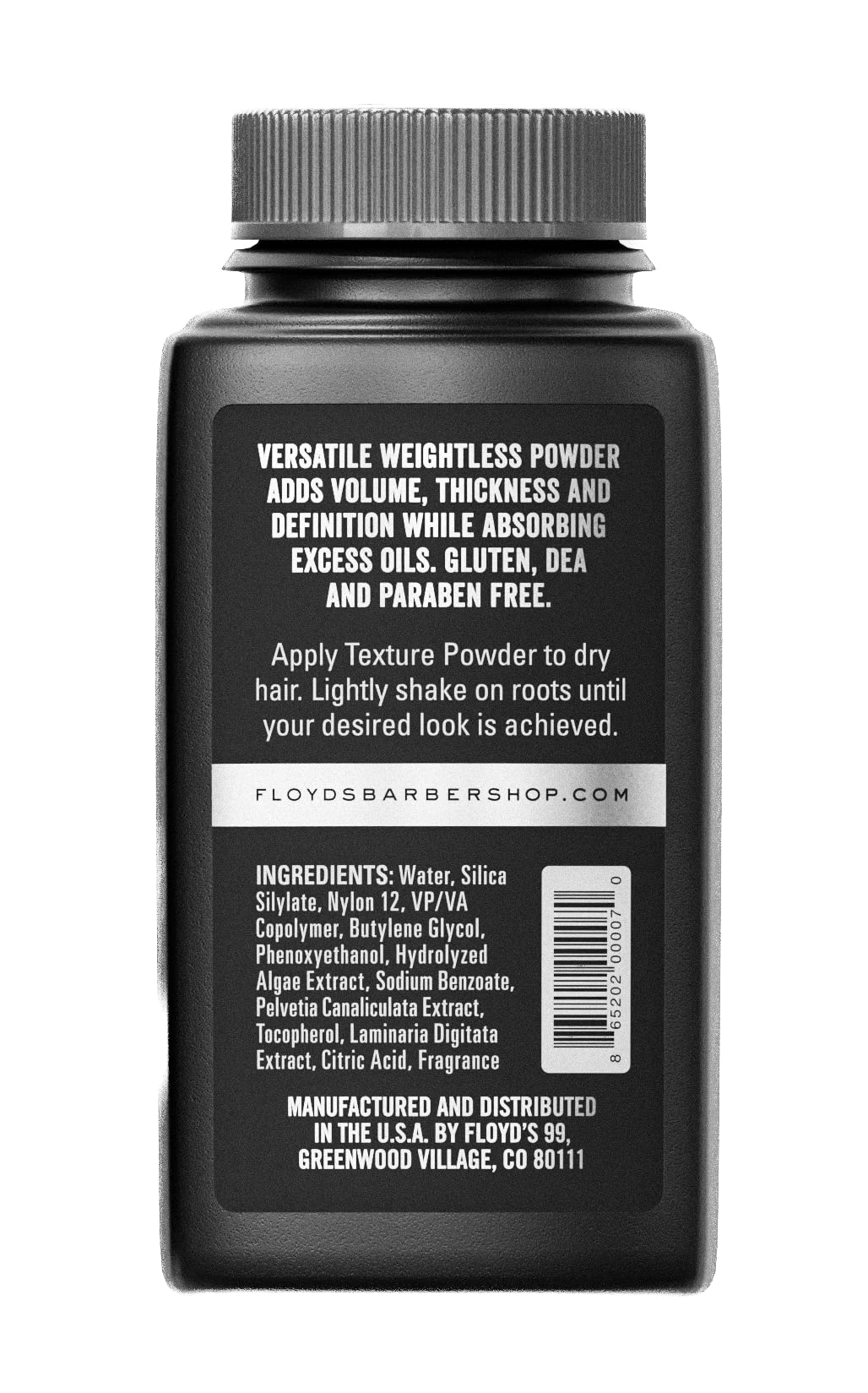 Floyd's 99 Hair Styling Powder discreet finish with lasting volume