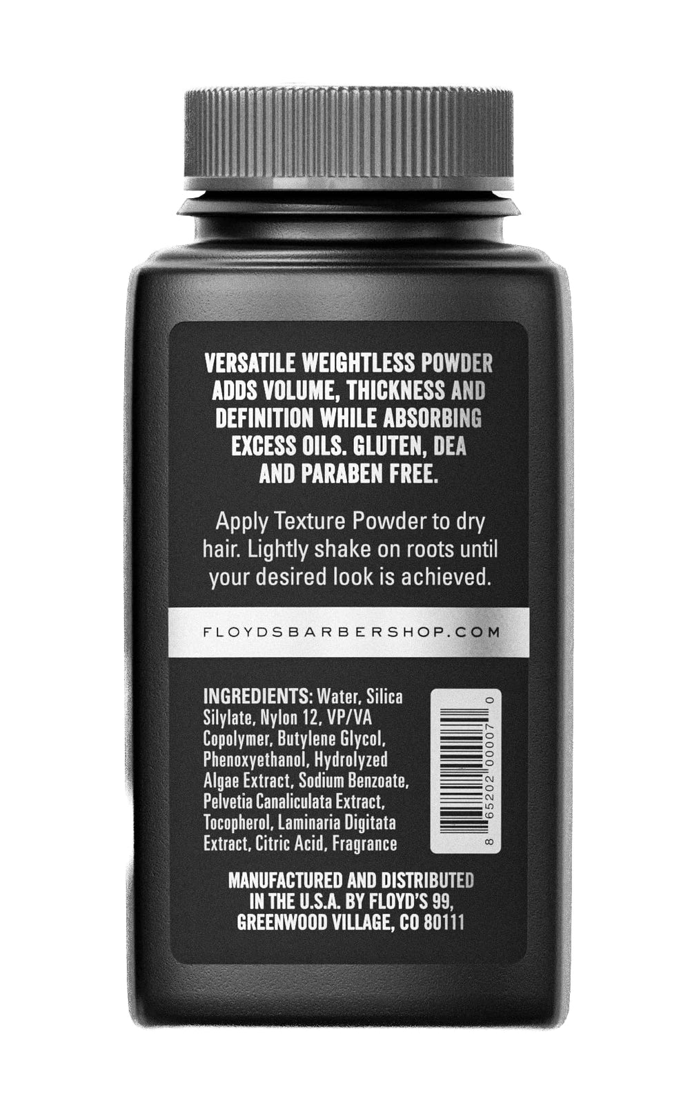 Floyd's 99 Hair Styling Powder discreet finish with lasting volume