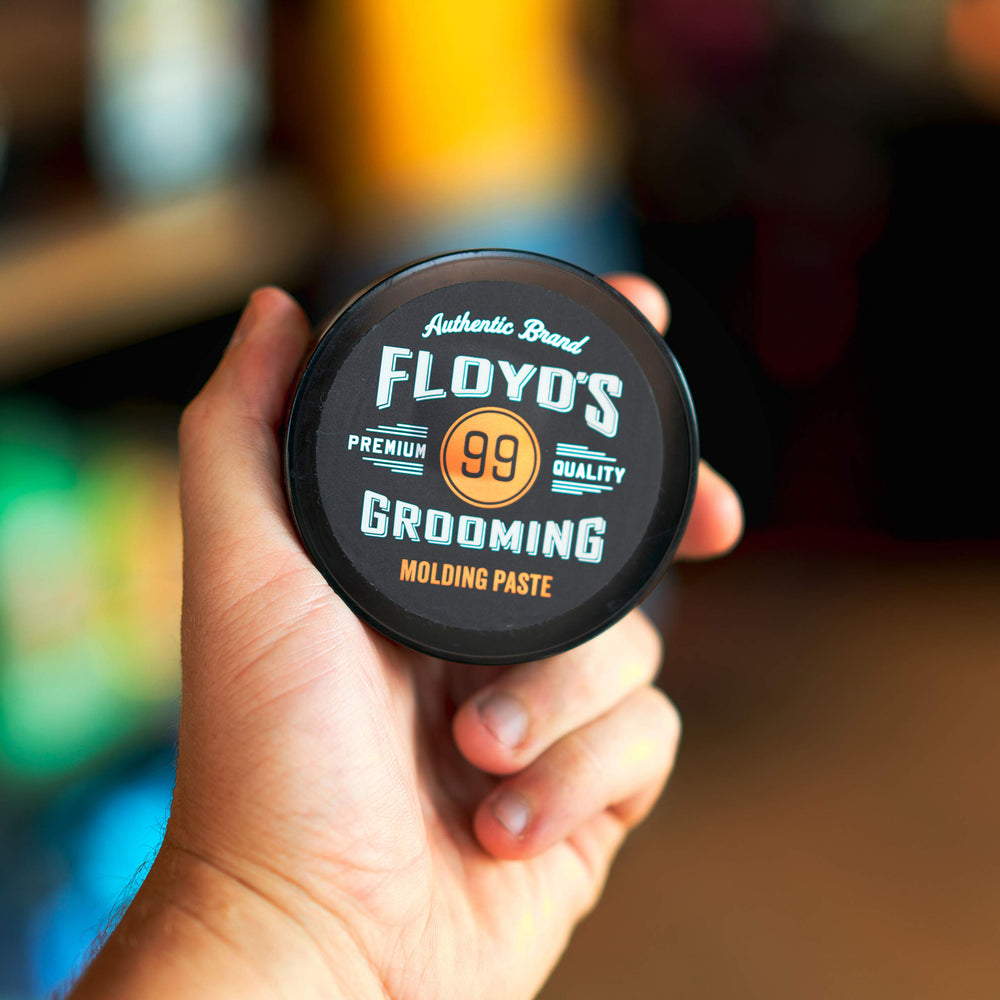 Floyd's 99 paste provides pliable hold and definition.