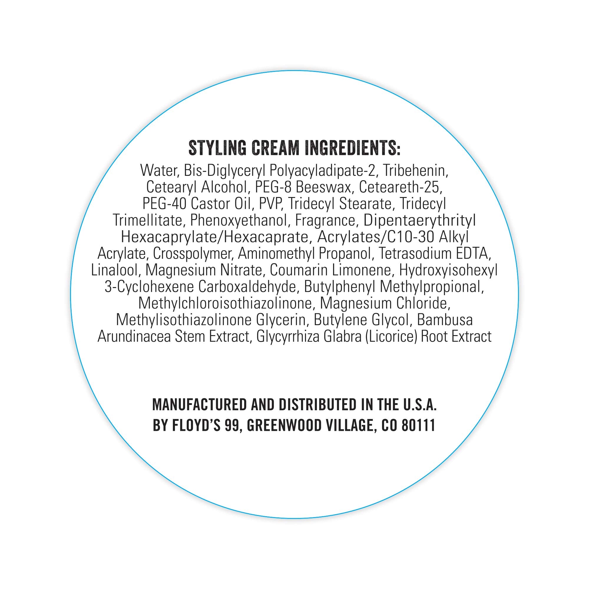 Floyd's 99 Grooming Styling Cream ideal for quick daily use