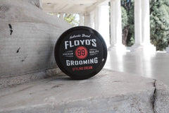 Floyd's 99 Grooming Styling Cream packaging shown as compact, travel-friendly