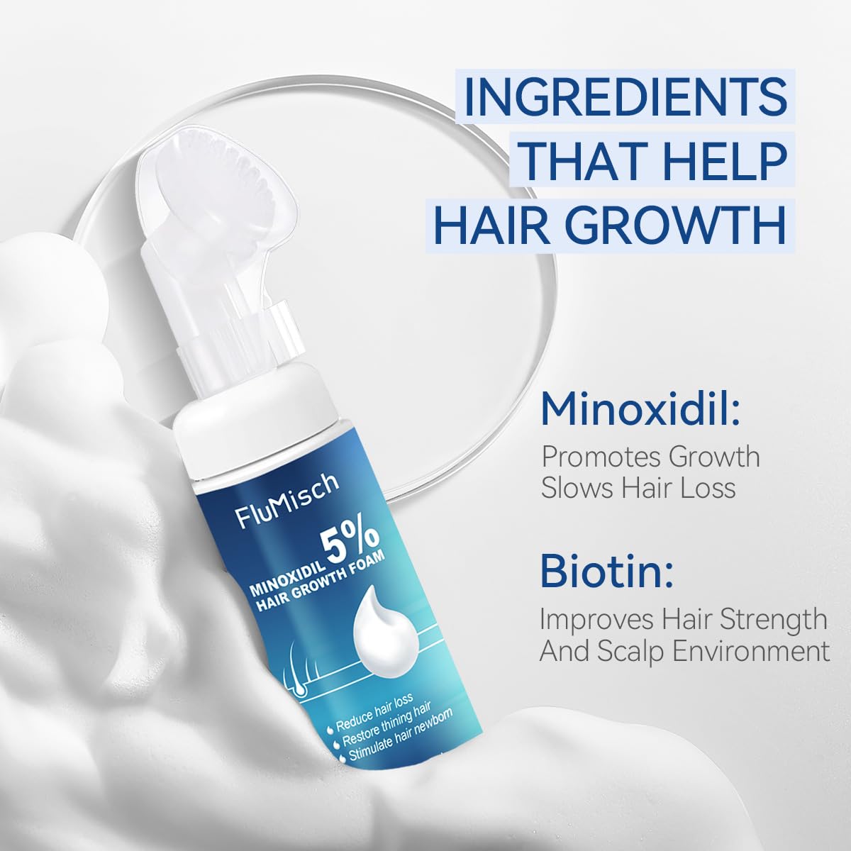FluMisch no-rinse formula supports a quick daily routine.