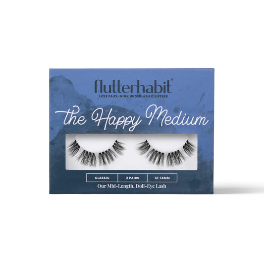 FlutterHabit The Happy Medium lashes duo pack shows quick, natural-looking results.