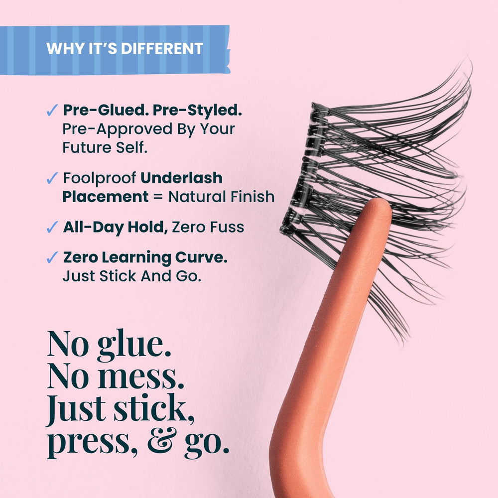 Beginner-friendly kit for a lightweight lash upgrade without glue mess.