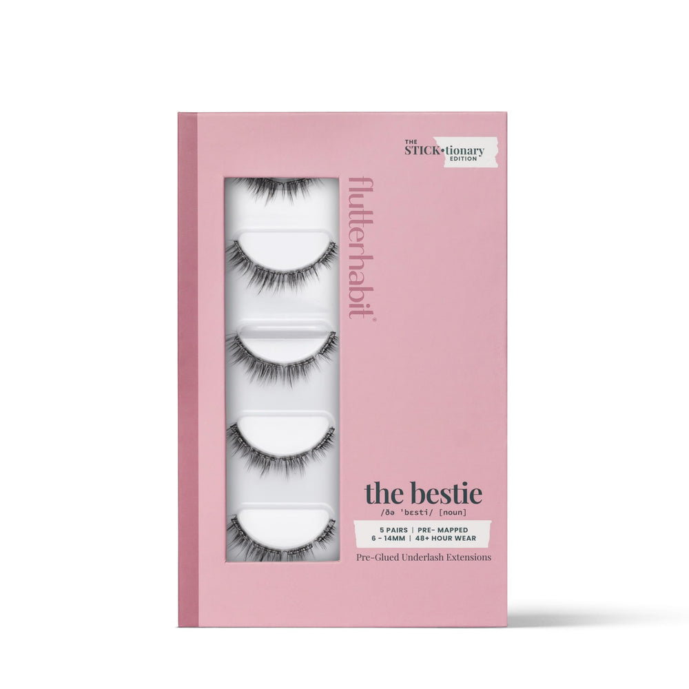 FlutterHabit STICKtionary Bestie underlash strip for quick, glue-free lash enhancement
