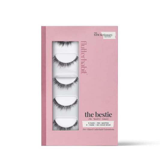 FlutterHabit STICKtionary Bestie underlash strip for quick, glue-free lash enhancement