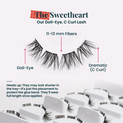 Natural-look lashes at home with a simple press-and-go application.
