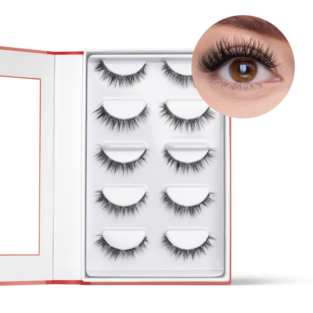 FlutterHabit Sticktionary no-glue lashes are easy to apply, ideal for beginners.