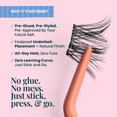 FlutterHabit STICKtionary Water Lilly easy-application clusters speed up morning routines.